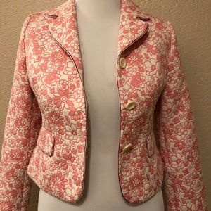 Loft Cream/Pink Floral Print Blazer 🔥Sale🔥